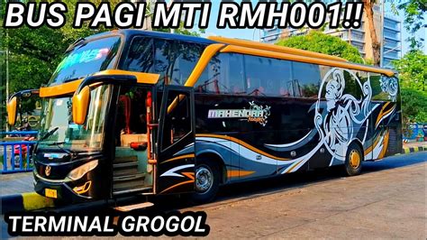 Bus Angkatan Pagi Mti Mahendra Trans Rmh Driver Mas Dikin Armada