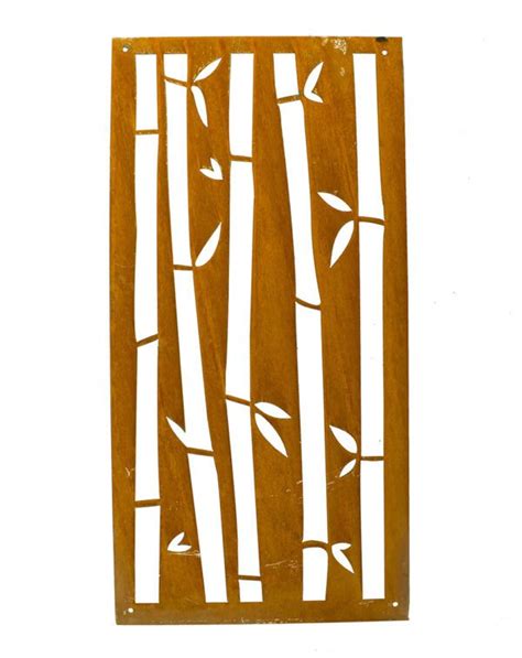 Bamboo Privacy Screen Panel | Large Outdoor Screen, Outdoor Decor | P603 - Metal Art Fever