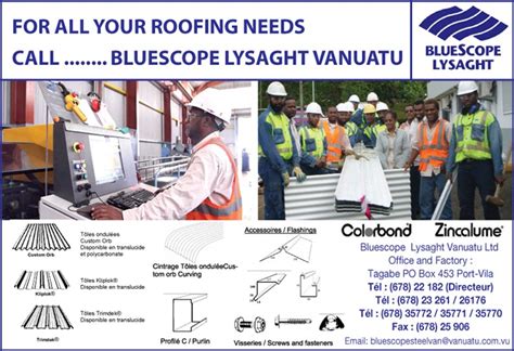 Official Yellow Pages of Vanuatu - BlueScope Lysaght Vanuatu Ltd (BHP ...