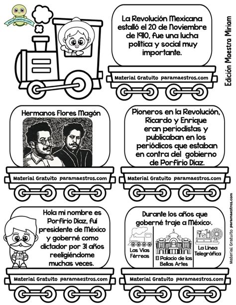 Ferrocarril Historia De La Revoluci N Mexicana Para Colorear Paramaestros