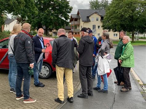 Bürger innen Spaziergang durch Rumbeck am 1 März Treffpunkt steht