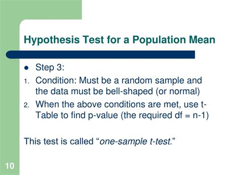 PPT Hypothesis Test II T Tests PowerPoint Presentation Free