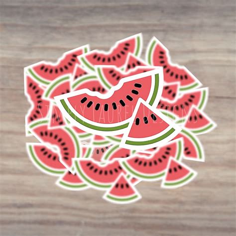 Watermelon Sticker Watermelon Fruit Sticker Fruit Vinyl Sticker