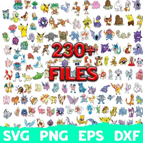 Pokemon Svg Pokemon Bundle Svg Movie Svg Bundle Svg Files For Cricut