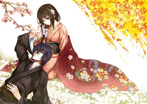 Yukimura Chizuru And Saitou Hajime Hakuouki Shinsengumi Kitan Drawn