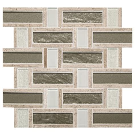 Daltile Stone Decor Greystone In X In X Mm Stone And Glass