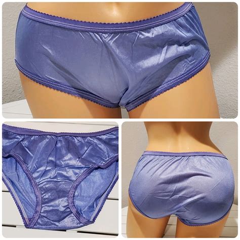 Shadowline Bikini Panty Shiny Nylon Wide Gusset Silky Gem