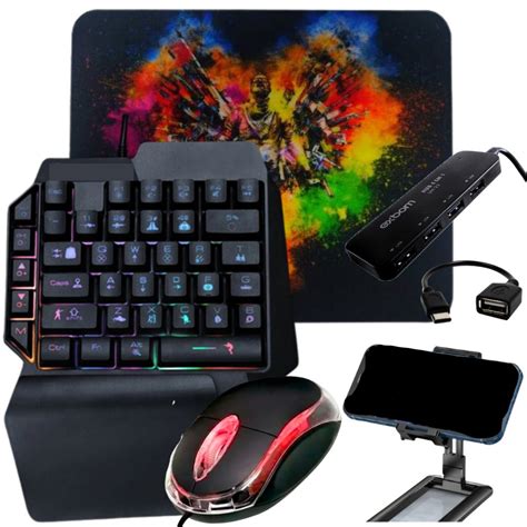 Kit Gamer Mobilador Completo M O Teclado Gamer Rgb Mouse Ptico Led