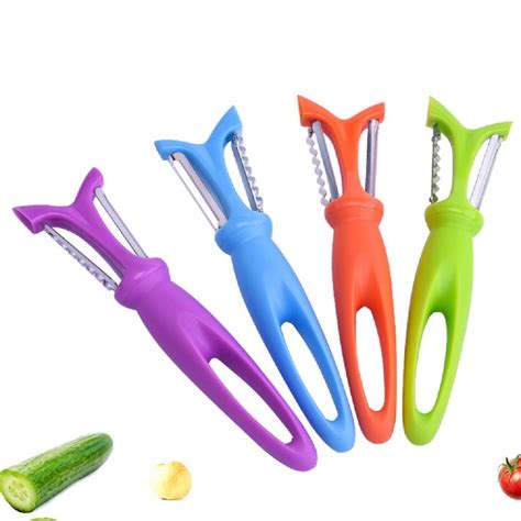 Dual Sided Peeler Fruits And Vegetables Paring Knife Julienne Peeler