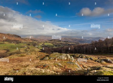 Cottages in Little Langdale, Lake District, Cumbria Stock Photo - Alamy