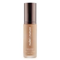 Nude By Nature Liquid Mineral Foundation Dark 30ml Black Box Product