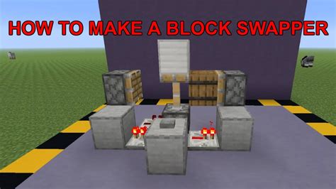 Minecraft How To Make A Block Swapper Creation YouTube