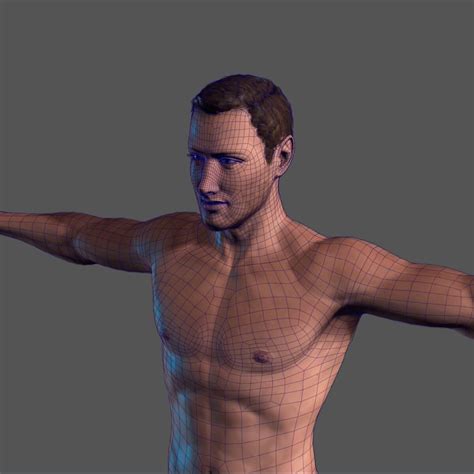 Naked Man Character 3D Model By 123IGOR