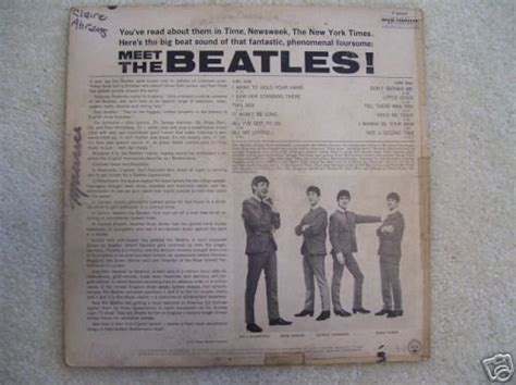 Meet The Beatles T 2047 Rare First Album 1964 17329879