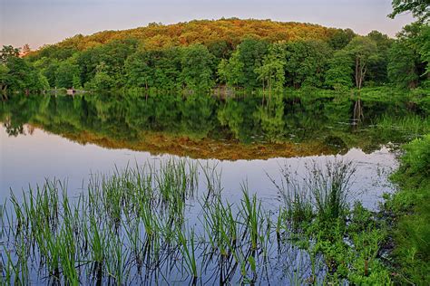 Kenoza Lake Reflection Haverhill Ma Photograph By Toby Mcguire Fine