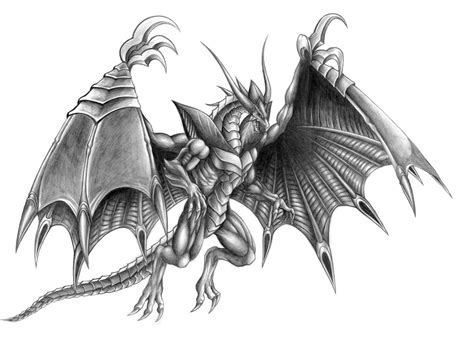 Final Fantasy VIII - Bahamut GF (Line Art) by SoulStryder210 on DeviantArt