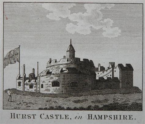 Antique Prints of Hurst Castle