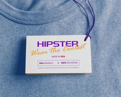 Free Clothing Hang Tag Mockup PSD on Behance