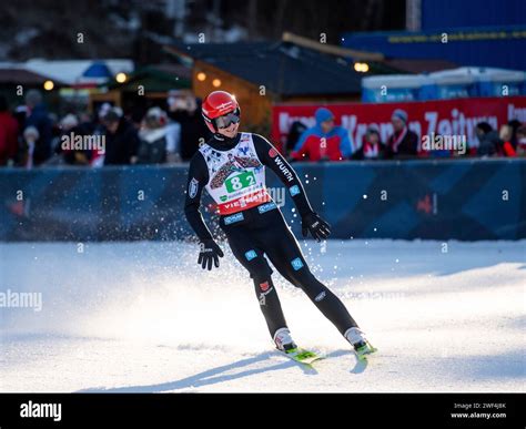 Karl Geiger Deutschland Im Ziel AUT FIS Skiflug Weltmeisterschaft