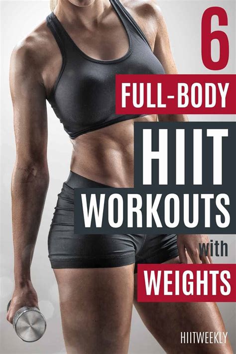 6 Best HIIT Workouts With Weights To Get Fit Quick | HIIT WEEKLY