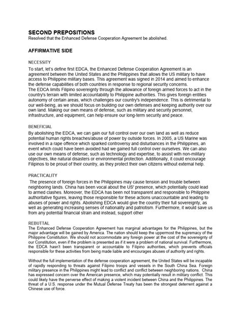 Final Debate Propositions | PDF | Rice | Philippines