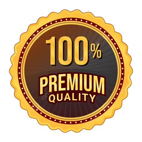 100 Lencana Label Produk Kualitas Premium Vektor Lencana Produk Label 100 Kualitas Premium