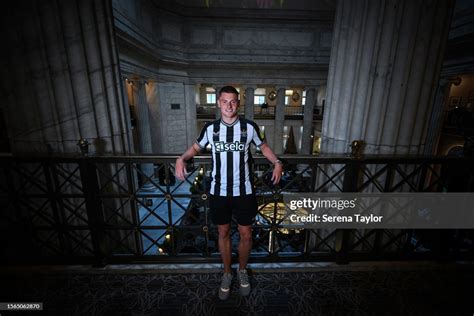 Harvey Barnes Poses For Photos After Signing For Newcastle United At