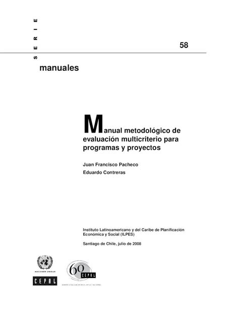 PDF Manual metodológico de evaluación multicriterio para programas y