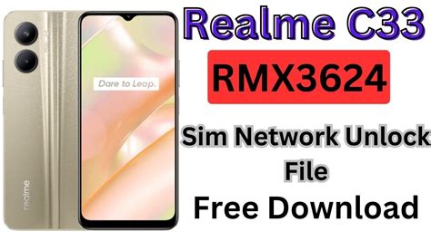 How To Unlock Phone Realme C Rmx Network Unlock File Write By