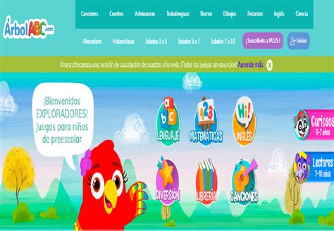 PÁgina Web Con Juegos Educativos Sentir Descubrir Y Aprender