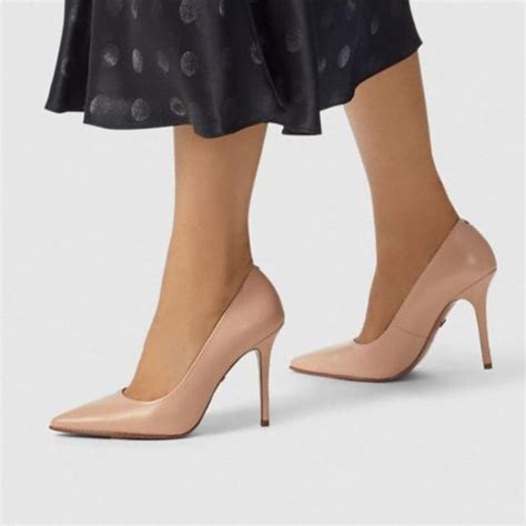 Coach Shoes Nwt Coach Waverly Leather Pump Heels Nude Size Classy Work Professional