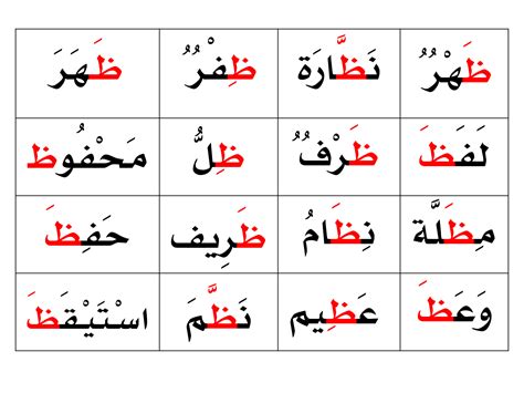 كلمات وجمل حرف الظاء أ منى القحطاني أ حصة القرني الصف الأول لغة