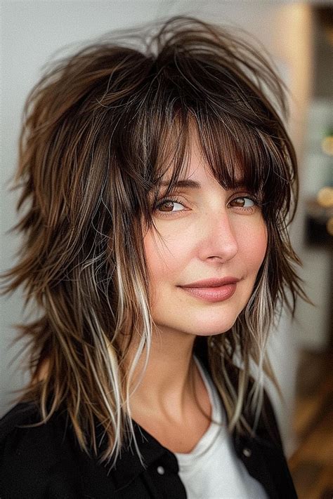 Best Haircuts And Hairstyles With Bangs In In Modern Shag