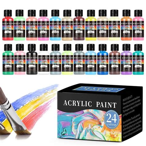 Cores Pintura Set Tinta Acr Lica Met Lica Imperme Vel N O Desvaneceu