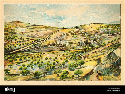 Landscape View Valley Of Jehoshaphat Or Valley Of Josaphat Israel Old