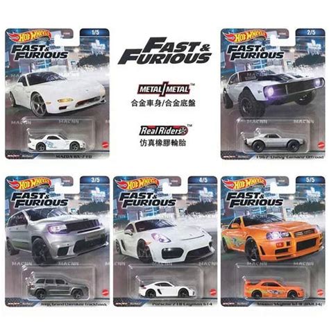 HobbyKing Original Hot Wheels Premium Car Fast Furious Diecast 164ยานพาหนะ Nissan Skyline GTR