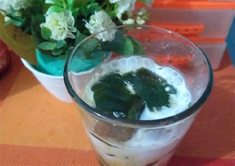 resep es cincau hijau super sederhana oleh nyonya happy berseri cookpad