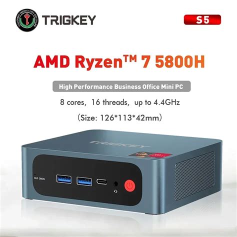 TRIGKEY S5 AMD Ryzen 7 5800H 5700U MINI PC DDR4 16GB 32GB 500GB NVMe