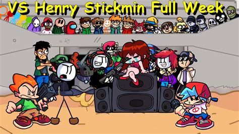 Vs Henry Stickmin Full Week Friday Night Funkin Mod Youtube