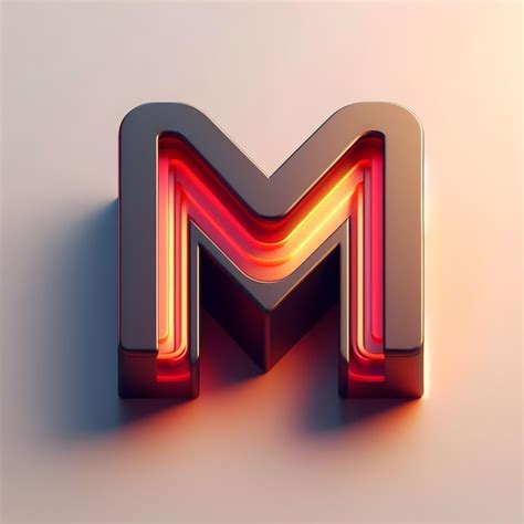 Premium Photo Letter M Is Hanging From A Sign That Says M Ai Generator