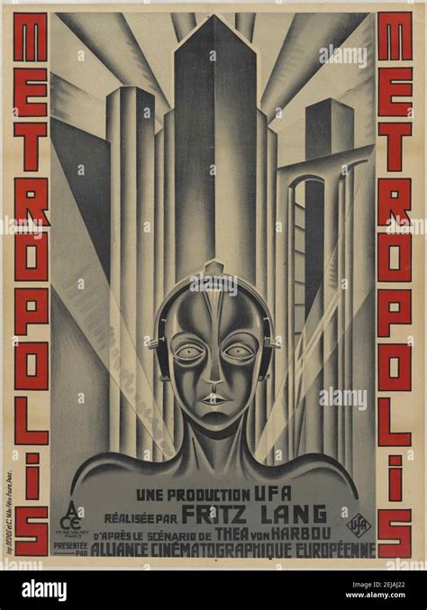 Movie Poster Metropolis By Fritz Lang Museum Private Collection