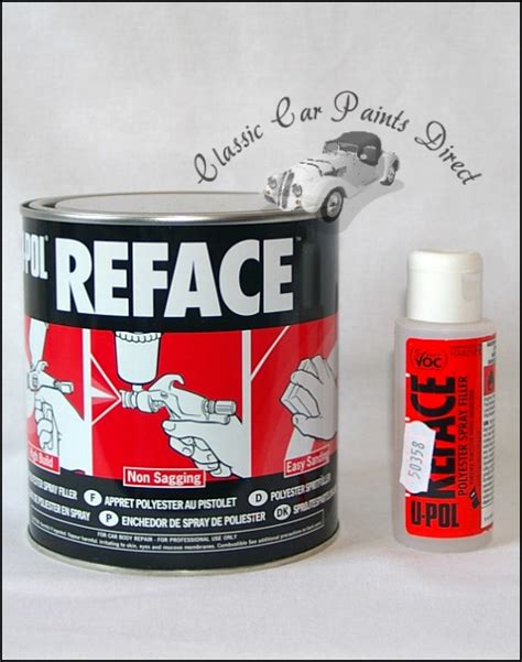 U POL Reface Polyester Spray Putty Hardener Car Paints