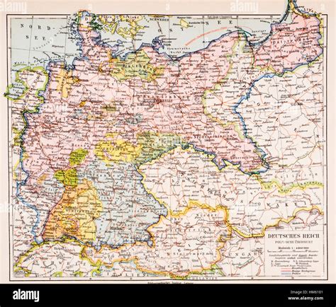 Mapa De Alemania Entre La Primera Guerra Mundial Y La Segunda Guerra Mundial Desde Meyers