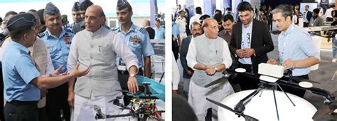 First Ever Drone Exhibition Cum Display Bharat Drone Shakti 2023