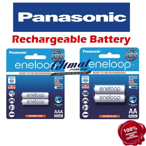 Panasonic Eneloop 2 Pcs Bk 3mcce 2bt Aa Size Bk 4mcce 2bt Aaa Size