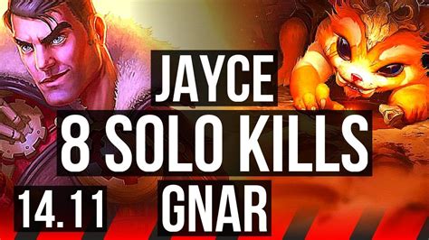 Jayce Vs Gnar Top 8 Solo Kills 700 Games 9 2 2 Kr Master 14