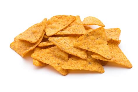 Premium Photo Nachos Chips Isolated On White Background