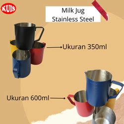 Jual Milk Jug Ml Ml Ml Fujinex Gelas Ukur Stainless Steel