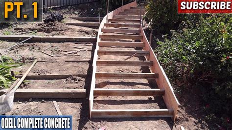 Perfect Curved Concrete Hillside Staircase Part 1 Youtube