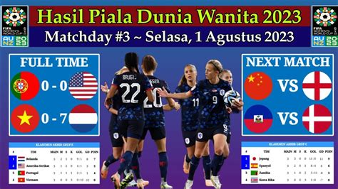 Hasil Piala Dunia Wanita 2023 Hari Ini Portugal Vs Amerika Serikat